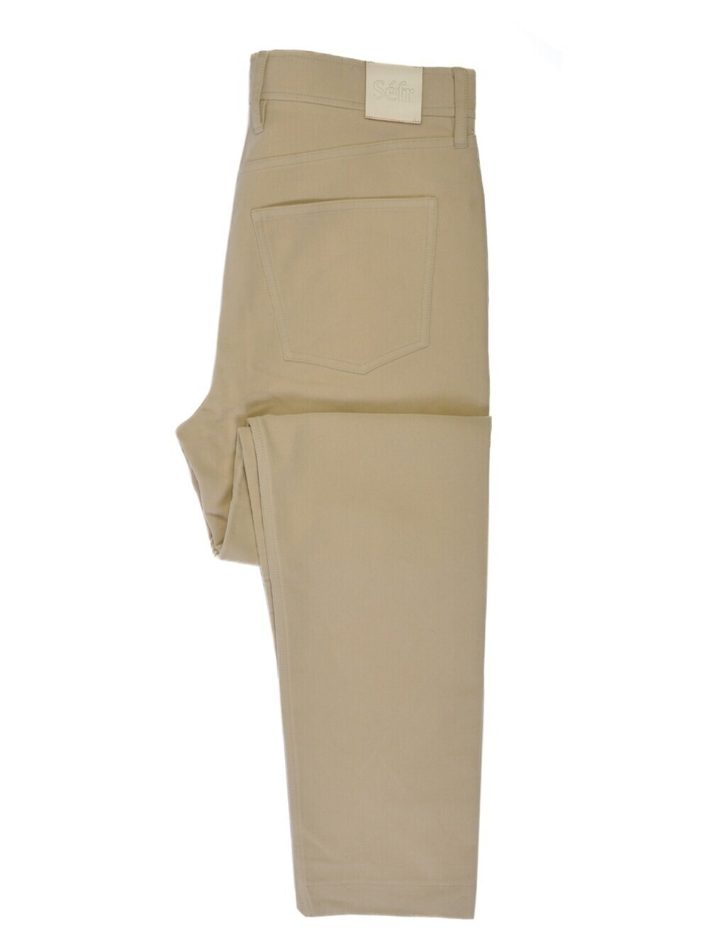 Sefr Beige Moleskin Open Cuff 5-Pocket Pants 33 35846